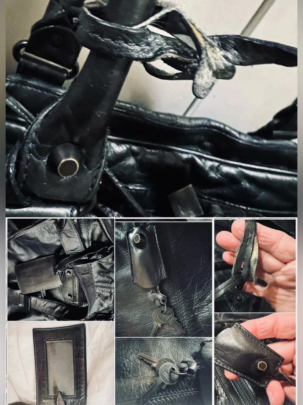 Balenciaga 2010 Men’s Blackened Olive Motorcycle Weekend/Duffle Bag/Read/🤩Rare😉